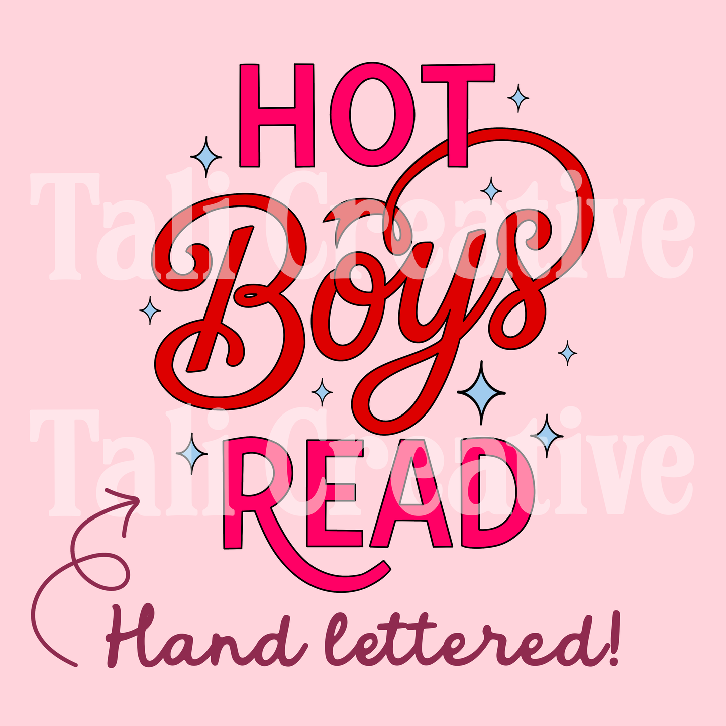 Hot Boys Read Premade Graphic