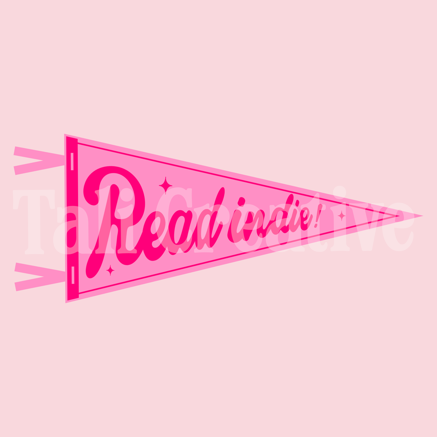 Read Indie! Pink Premade Graphic