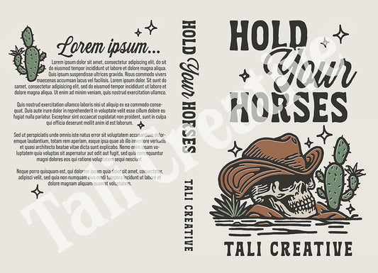 Hold Your Horses Premade Book Cover