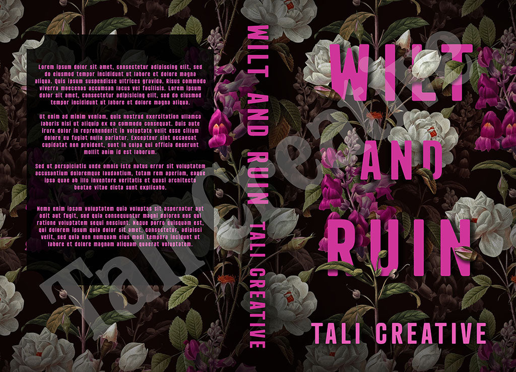 Wilt and Ruin Premade Book Cover