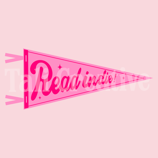 Read Indie! Pink Premade Graphic